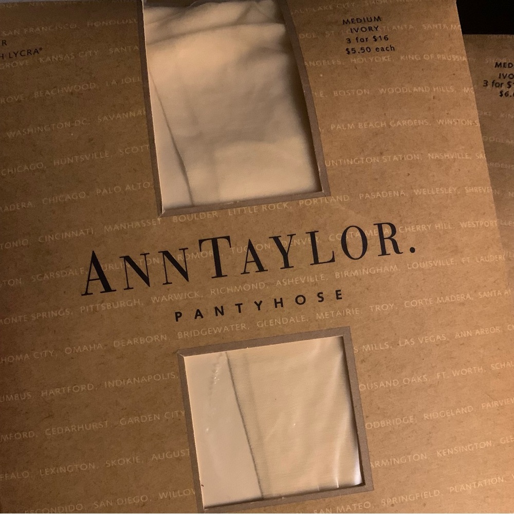 Pantyhose bundle, MED, IVORY from ANN TAYLOR, 2 packages 📦 📦